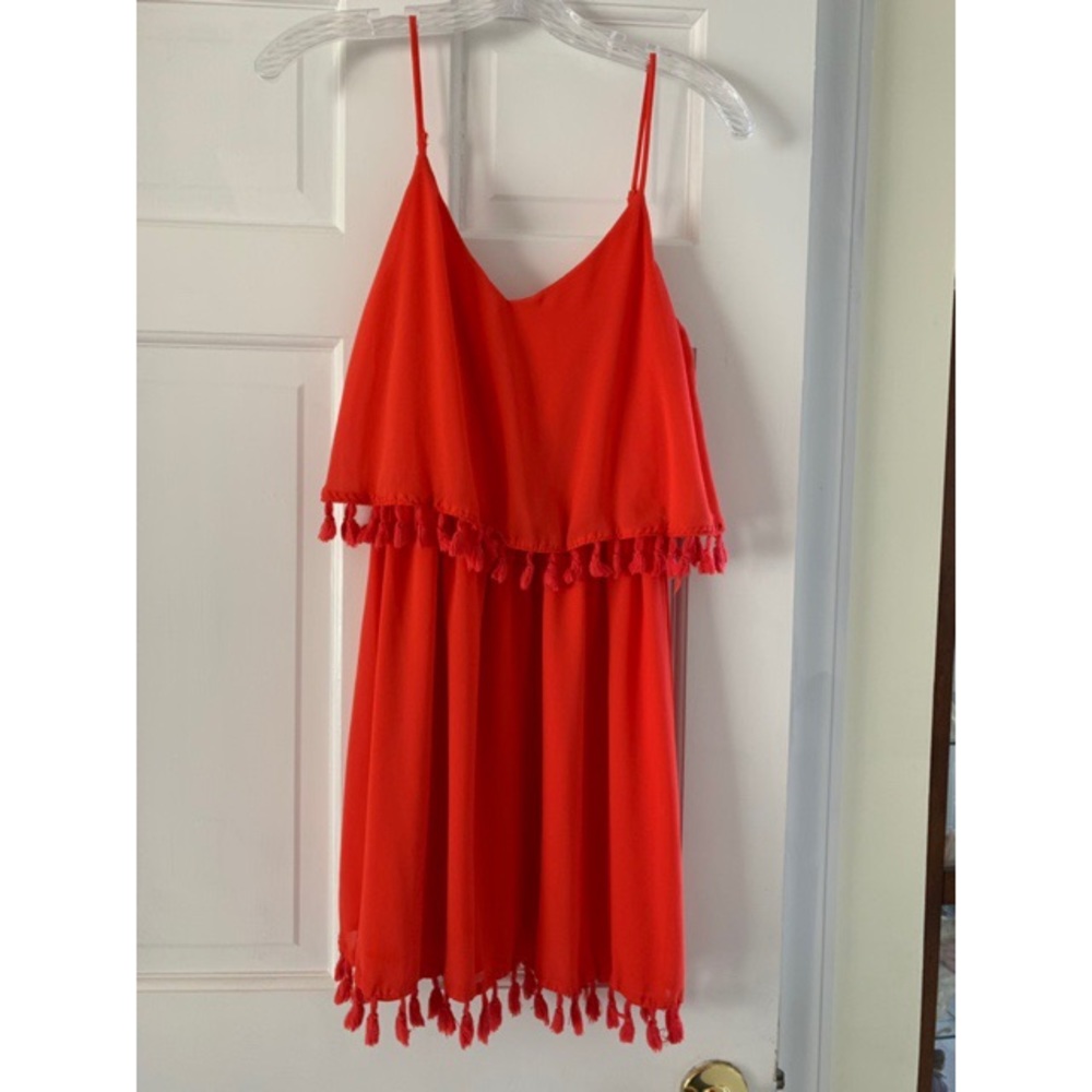 XHILARATION: Coral Dress